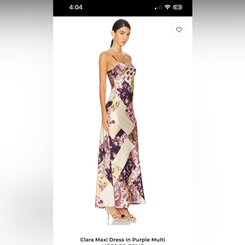 Clara Maxi Dress in Purple Multi